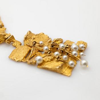 Björn Weckström, Pendant, 18k, "Blooming Wall", Kruunu-Koru, Finland.