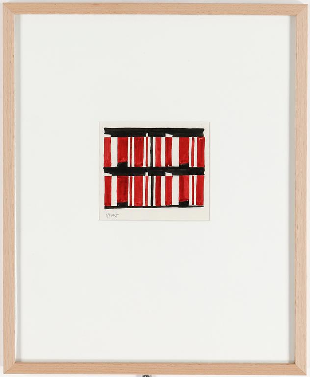 LARS ENGLUND, gouache, monogramsignerad och daterad 1955.