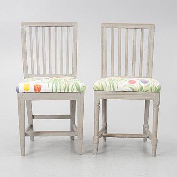 Chairs, 6, circa 1800.