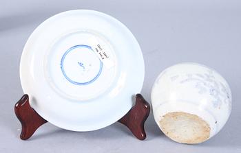 PARTI PORSLIN, 6 delar, Kina, 1700/1800-tal.
