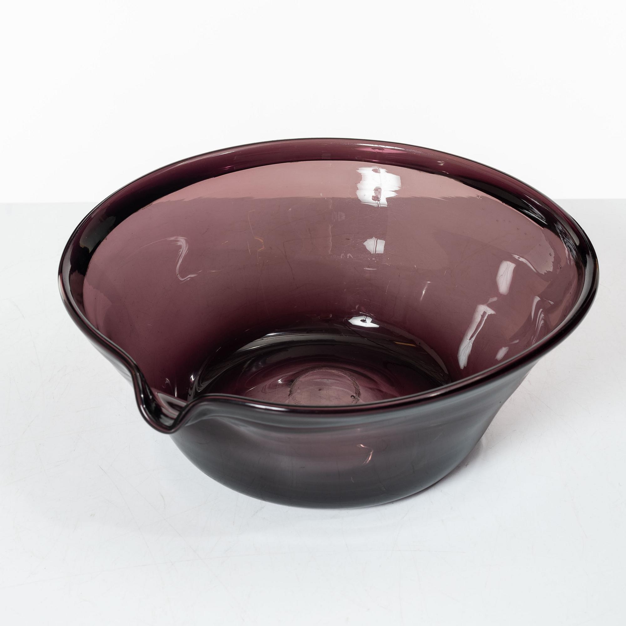 Mjölkfat / Spillkum, glas, Sverige, ca år 1800.