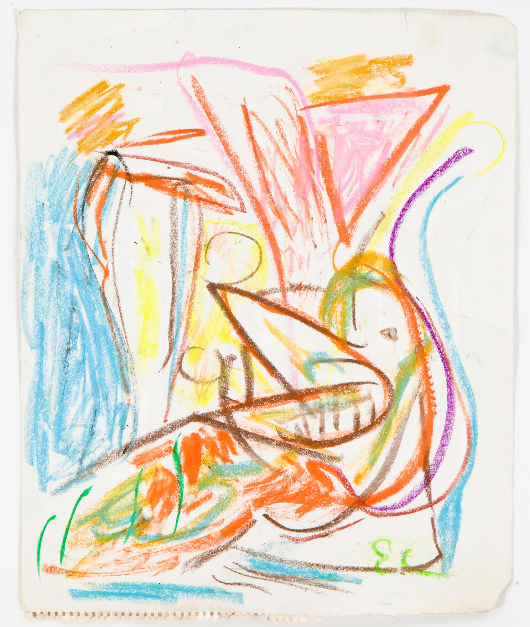 ERLAND CULLBERG, Chalk drawings, 10, signed.