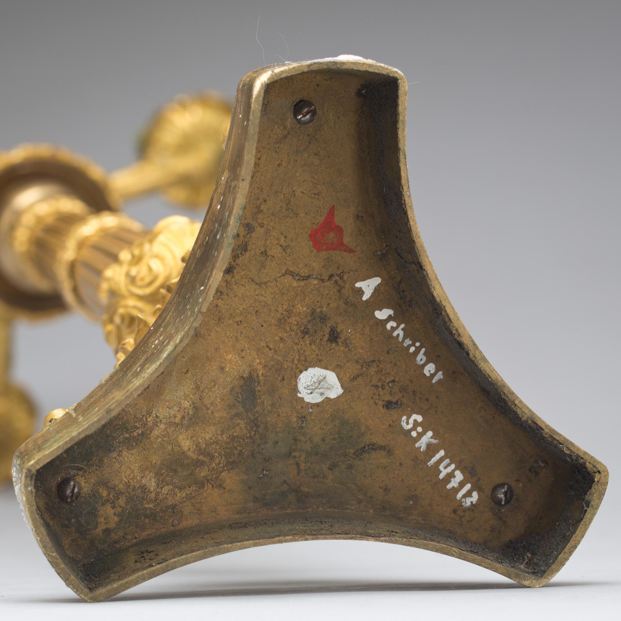 KANDELABER, empirestil, 1800-talets andra hälft.