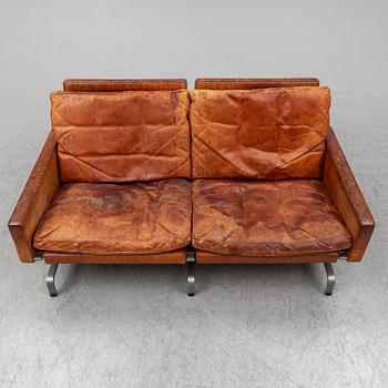 POUL KJAERHOLM, a leather covered 'PK31-2' sofa, Denmark.