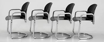 STOLAR, 4 st, "Dialogo", design Afra & Tobia Scarpa för B&B Italia, formgiven år 1974.