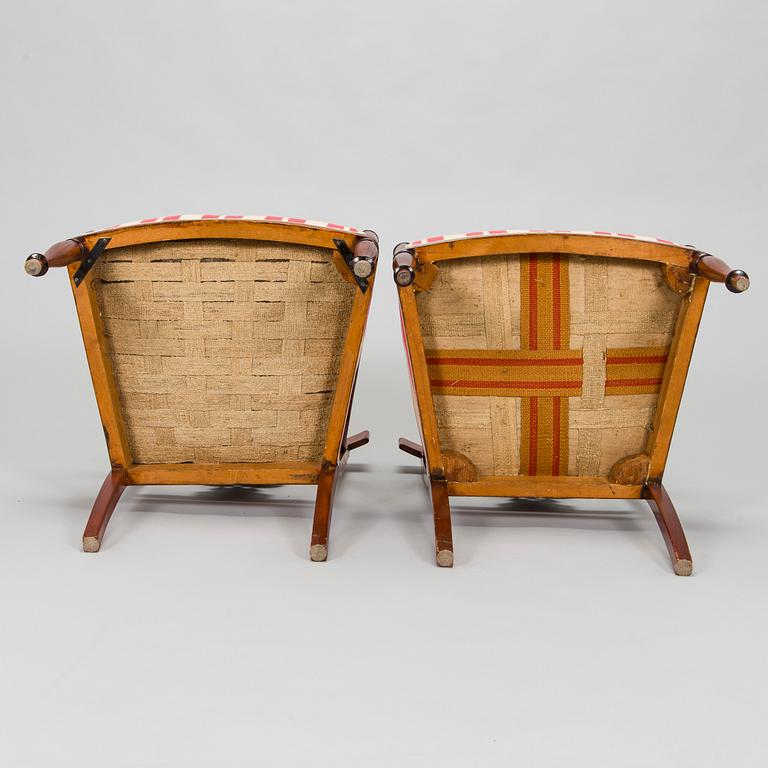 Nojatuoleja, 4 kpl, empire, Venäja 1800-1810.