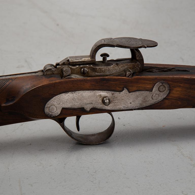 A stone crossbow, probably by Robert Bolton, Wigan, from around the year 1800.