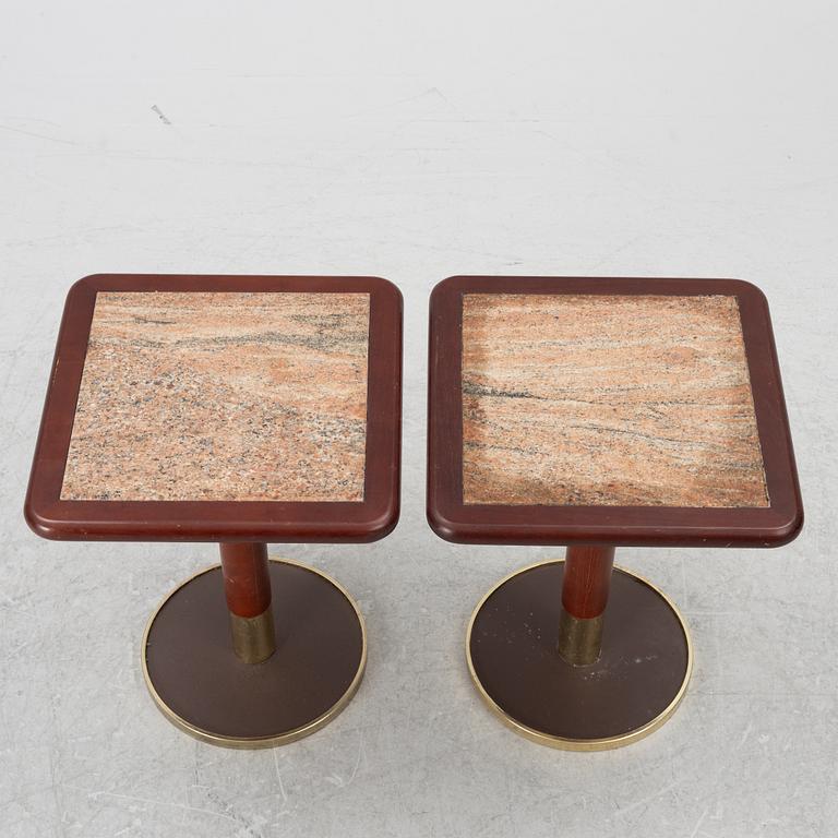 Sidobord, ett par, 1970-tal.