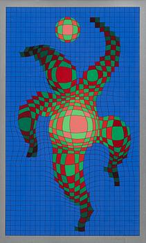 Victor Vasarely, "Clown med boll".