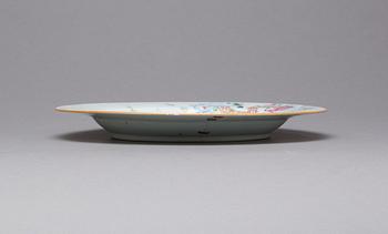TALLRIK, porslin. Kina, Qianlong(1736-1795).