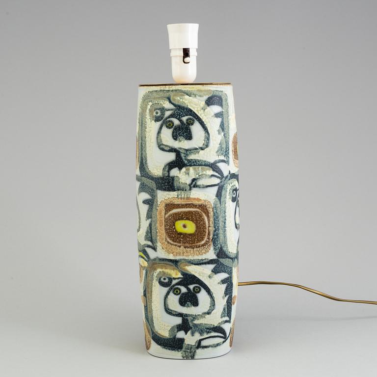 A ceramic table lamp by Johanne Gerber, Royal Copenhagen, 20th century.