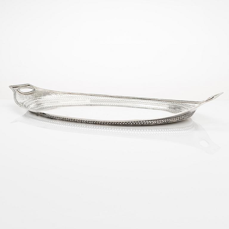 Henrik Petman, Bricka, silver, S:t Petersburg, Ryssland 1811.