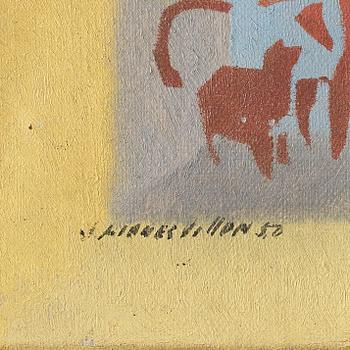 Jacques Villon, olja på duk, signerad och daterad -50.