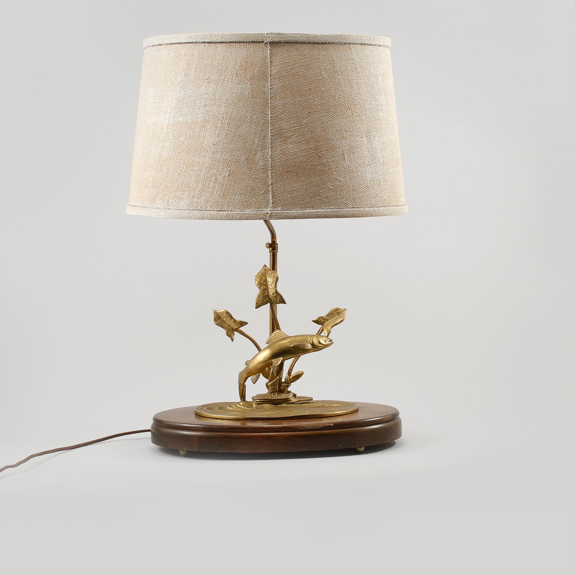 BORDSLAMPA, 1900-talets andra hälft.