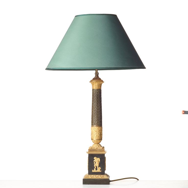 A French late Empire 19th century table lamp.