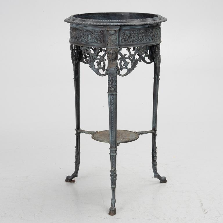 A plant stand, late 20th century.