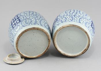 BOJANER, 2 st, porslin, Kina, 1800-tal.