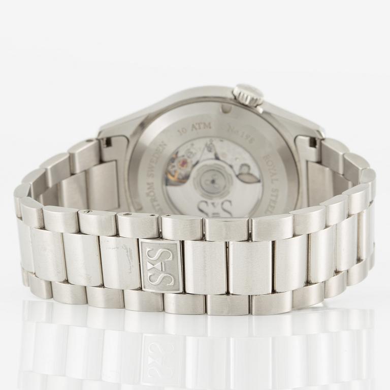 Sjöö Sandström, Royal Steel Classic, wristwatch, 36 mm.