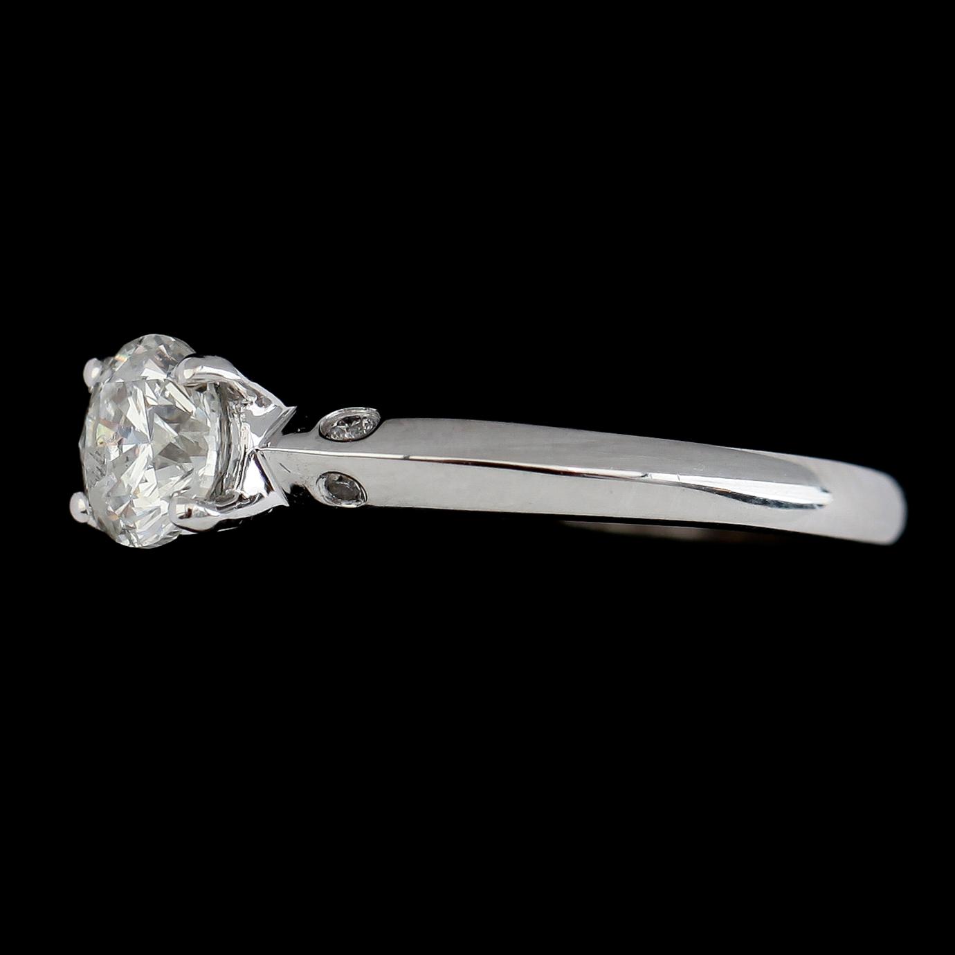 RING, 18K vitguld, diamanter tot ca 0.77 ct.