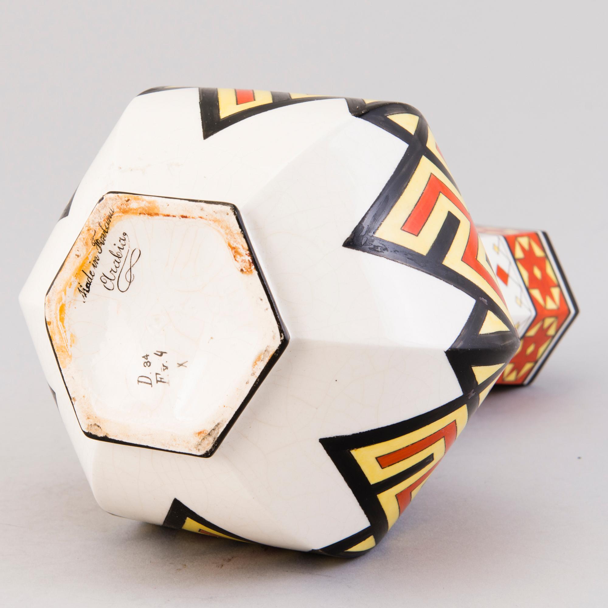 MALJAKKO, keramiikkaa, "Fennia", Arabia 1900-1917.