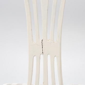 Four matched chairs, 19th century.