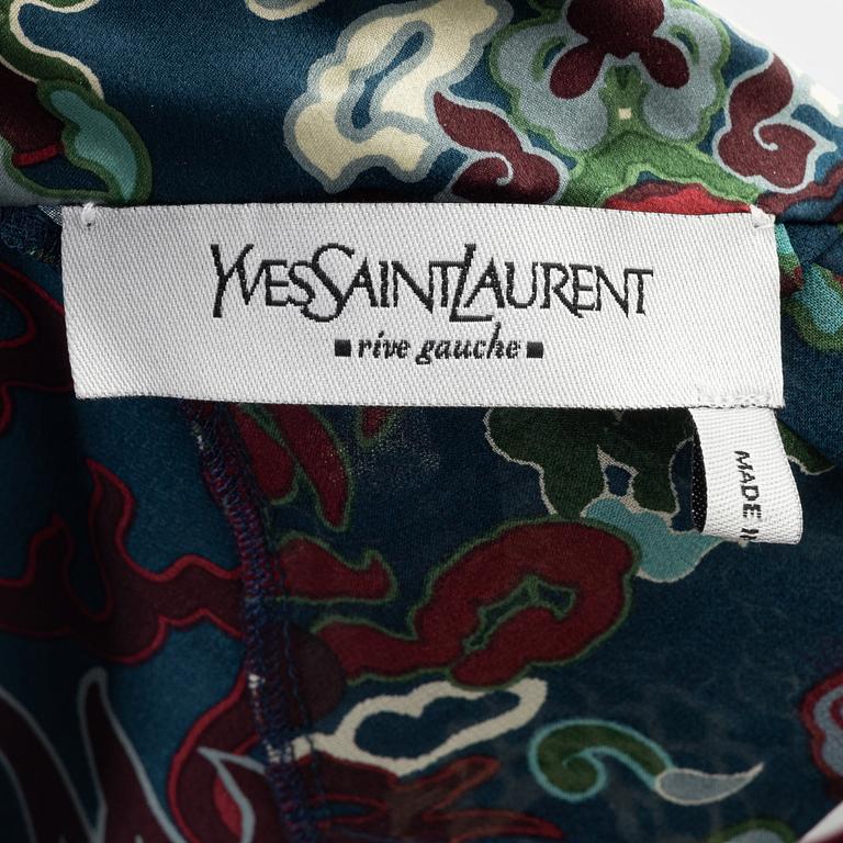 Yves Saint Laurent, a silk blouse, size 36.