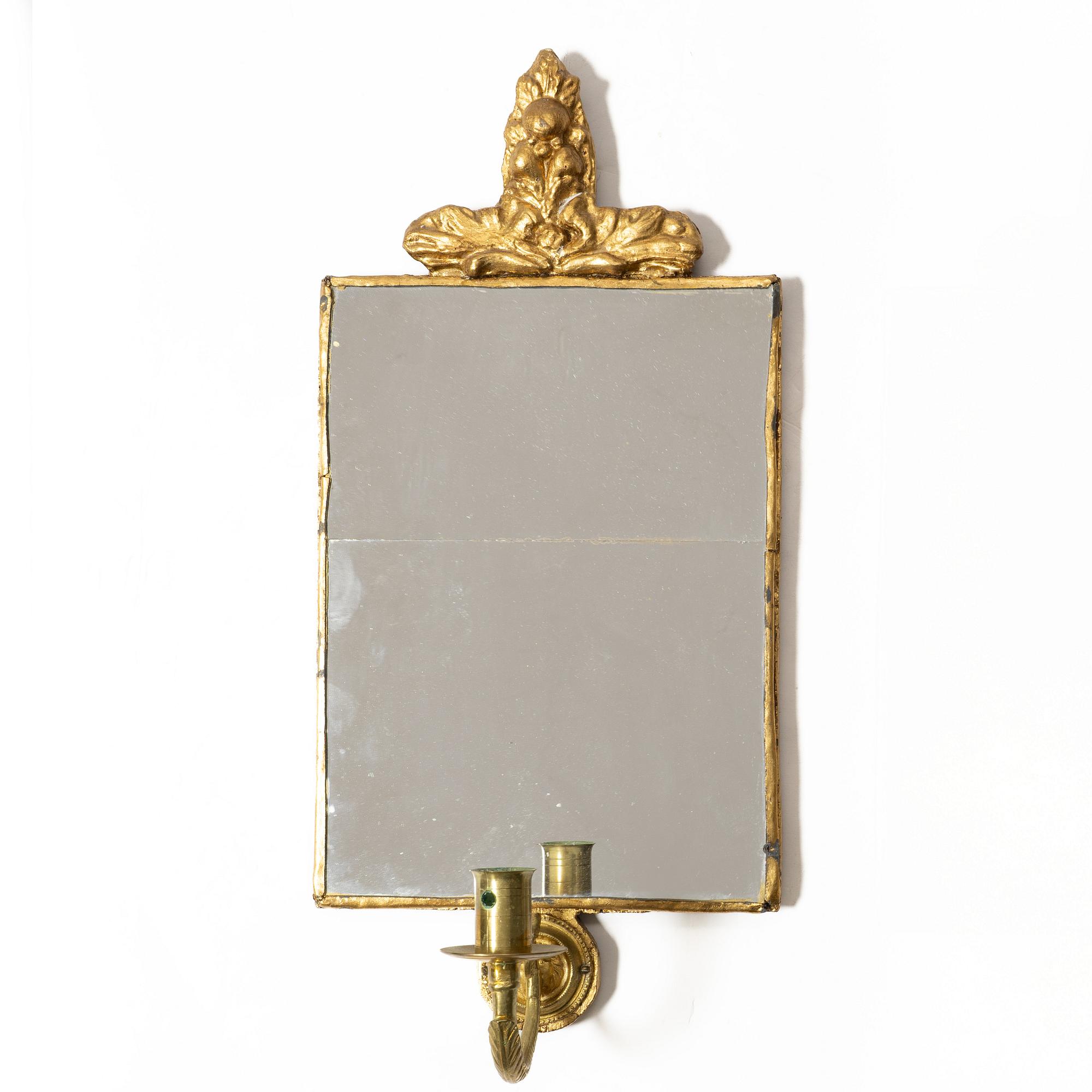 Spegellampetter, ett par, empirestil, 1900-tal.