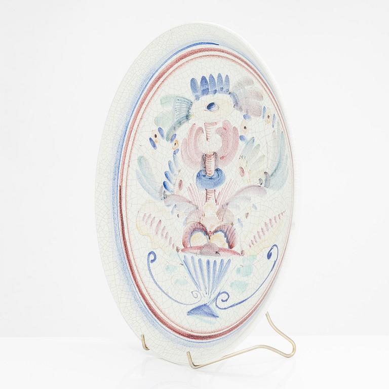 Birger Kaipiainen, tallrik, keramik, signerad BK Arabia Suomi.