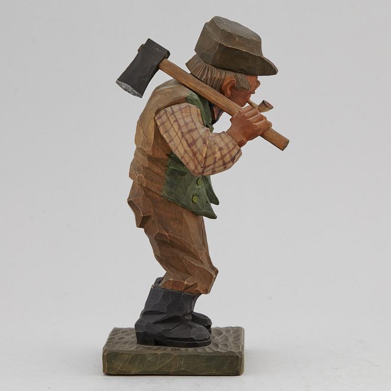 HERMAN ROSELL, sculpture, wood, signed and dated 1933.