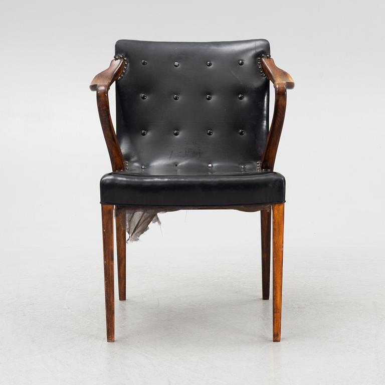 Axel Larsson, a model "1208" armchair, Svenska Möbelfabrikerna Bodafors, Sweden, 1930's/40's.