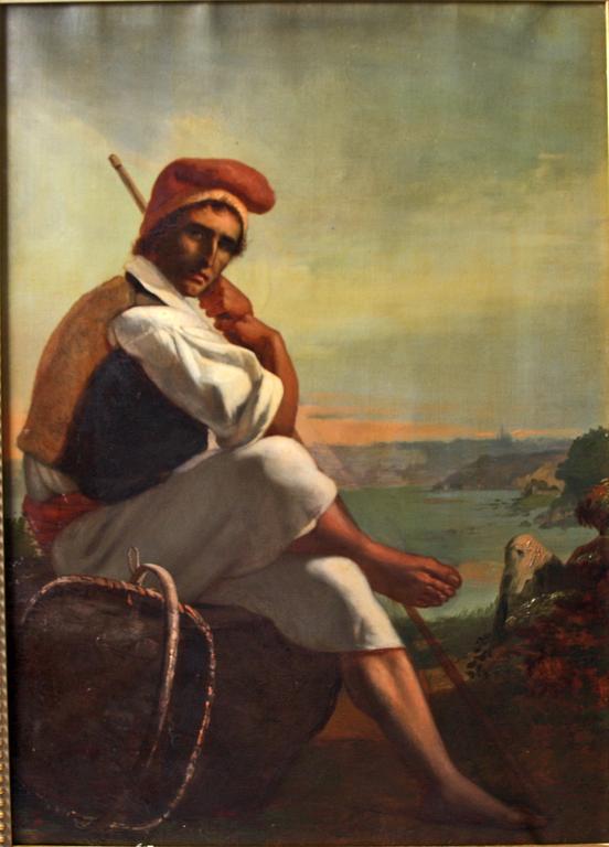 FRANSISCO JOSÉ DE REZENDE, olja på duk, sign a tergo o dat 1866.