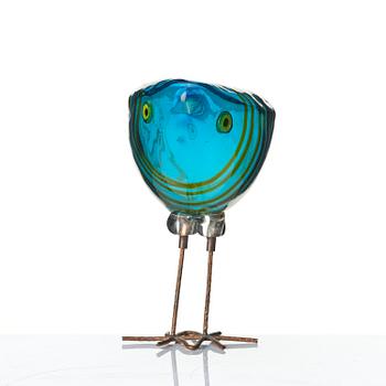 Alessandro Pianon, a "Pulcino" glass sculpture of a bird, Vistosi, Italy, 1960s.