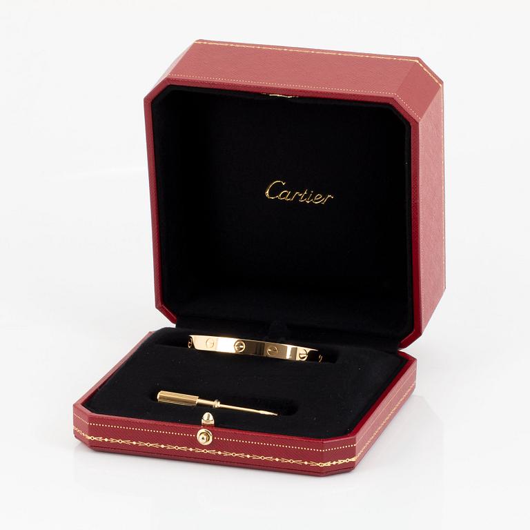 A Cartier 18K gold "Love" bracelet.