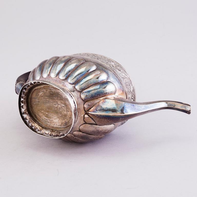 A 19th Century Russian Silver Tea Pot, assay master Nikolai Lukich Dubrovin, Moscow 1831.