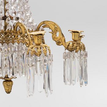 A chandelier, late 19th Century.