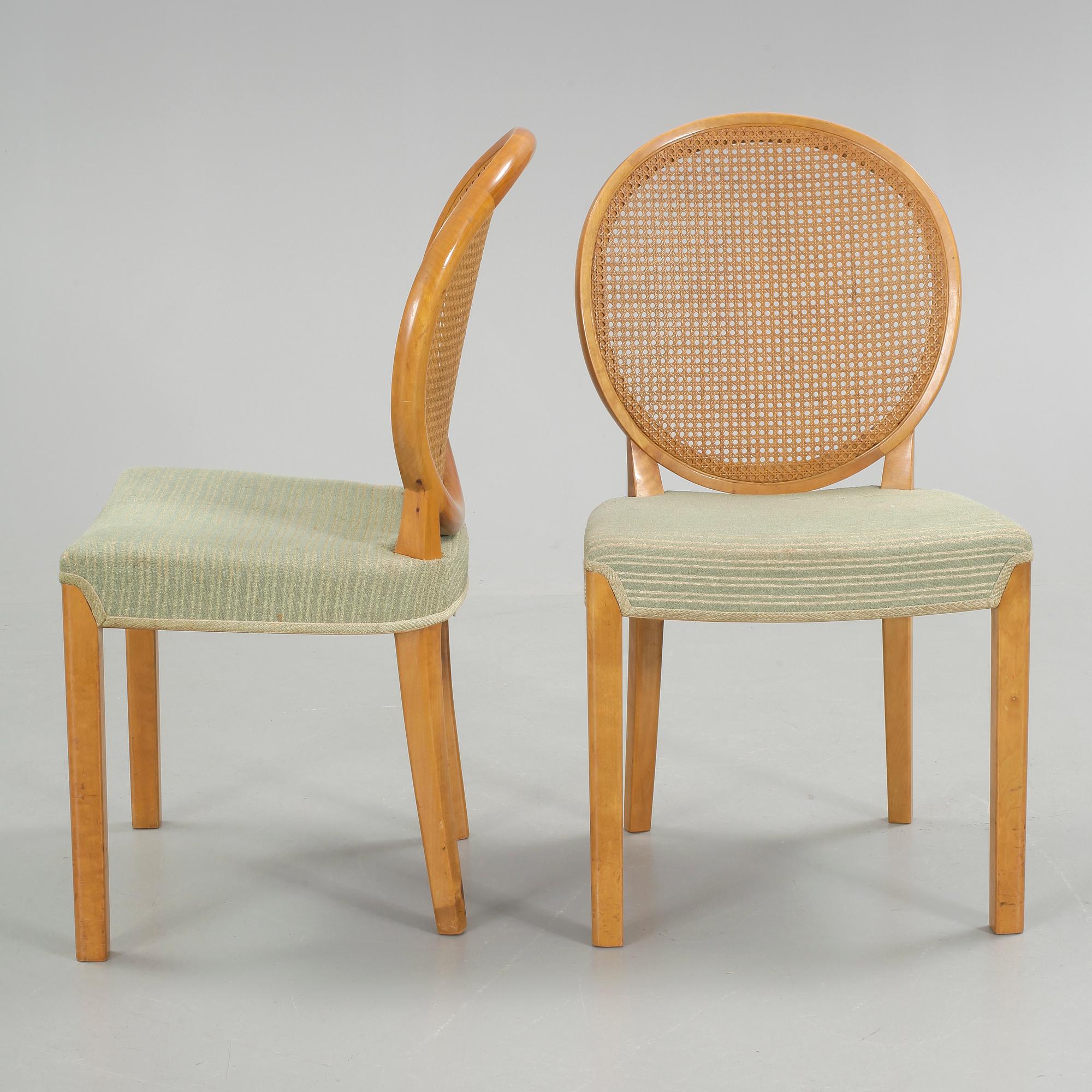 STOLAR, 10 st, modell "OK", Axel Einar Hjorth, Nordiska Kompaniet, modellen formgiven 1937.