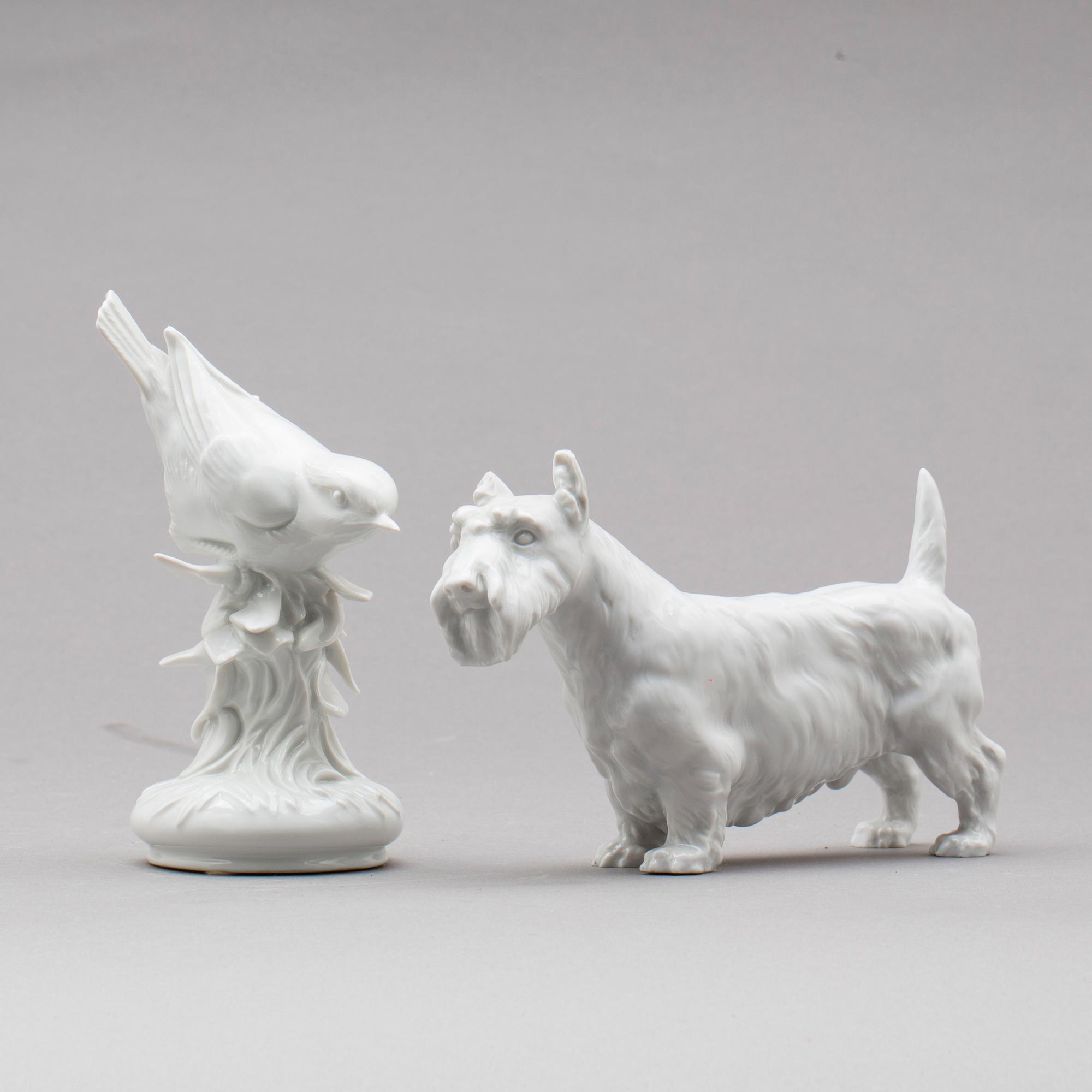 FIGURINER, 2 st, porslin, Meissen.