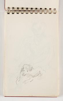 Lotte Laserstein, 10 små skissblock med teckningar.