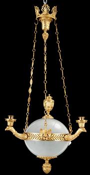 A hanging-lamp, 19/20 th century.