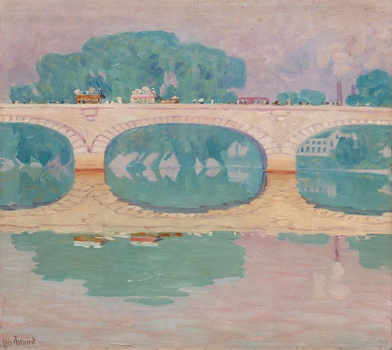 Elis Åslund, Strolling the Kew bridge.