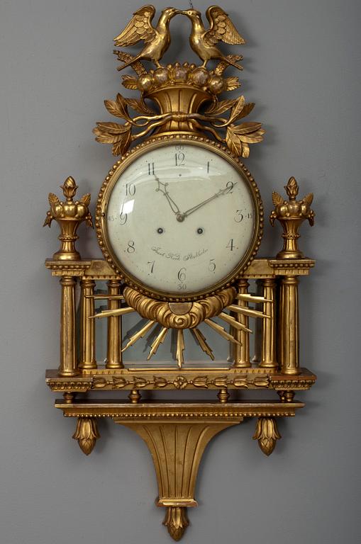 VÄGGUR, Jacob Kock, hovurmakare i Stockholm, verksam 1762-1803.