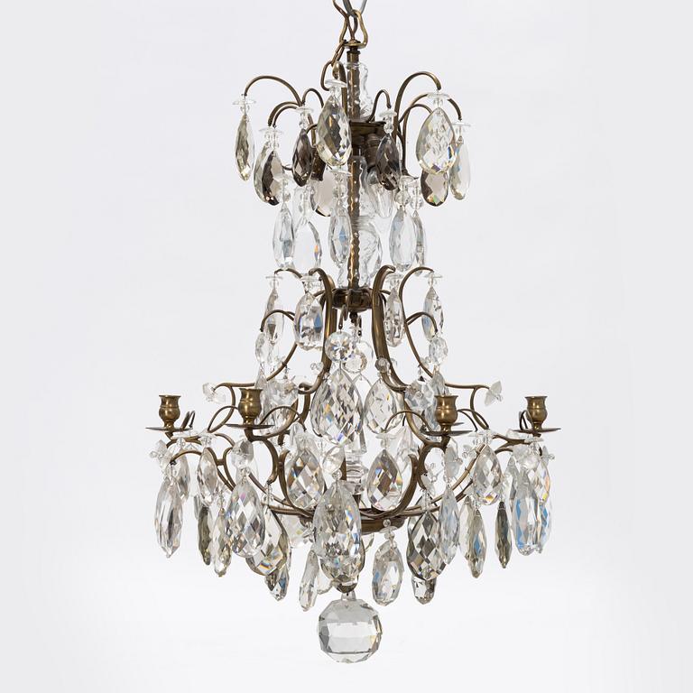 Ljuskrona, rokokostil, 1900-talets första hälft.