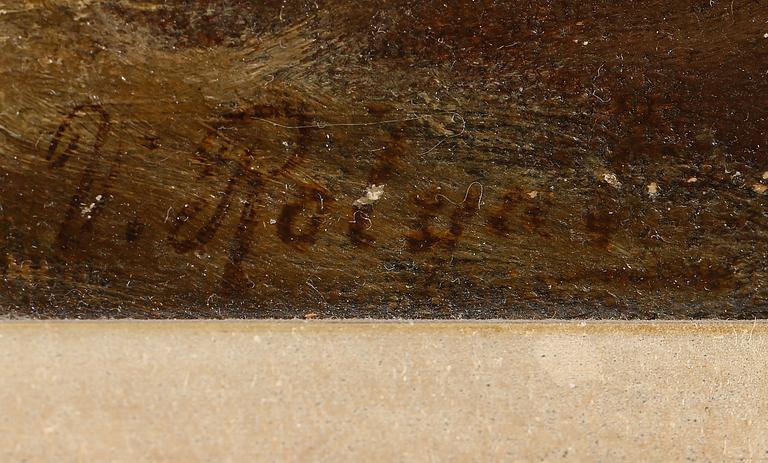 VICTOR ROLYAT, 2 st, olja på duk, troligtvis 1800-talets slut, signerade.