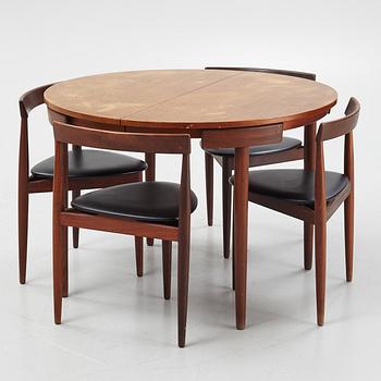 Hans Olsen, a five-piece teak fining suite from Frem Røjle, Denmark, 1950's/60's.
