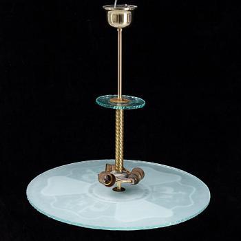 An art deco ceiling light. First half of the 20th Century.