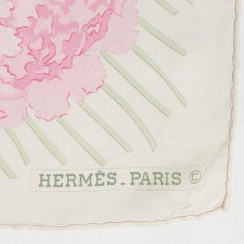 Hermès, scarf, "Peonies".