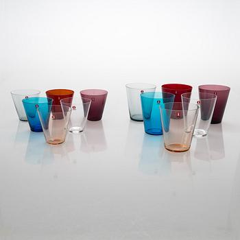 Kaj Franck, two 6-pce sets of 100-anniversary 'Kartio' tumblers, Iittala 2011.