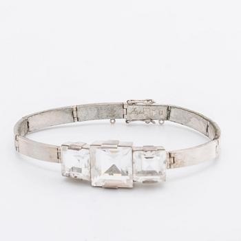 STIGBERT ARMBAND silver m bergkristall.