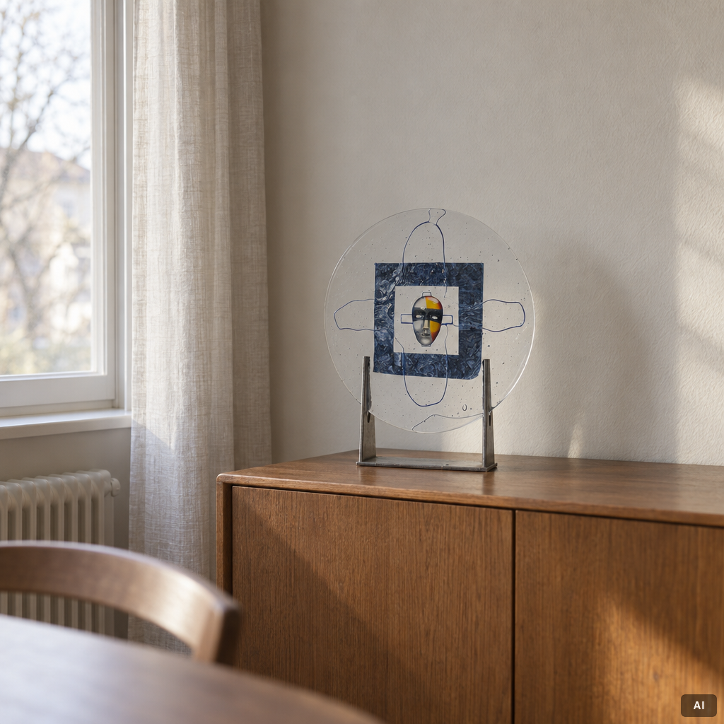 Bertil Vallien, Sculpture, art glass. Kosta Boda, limited edition of 100. Signed and numbered.