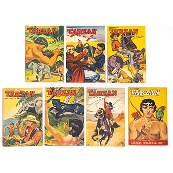 Comic books, 21 pieces, “Tarzan”, 1952.